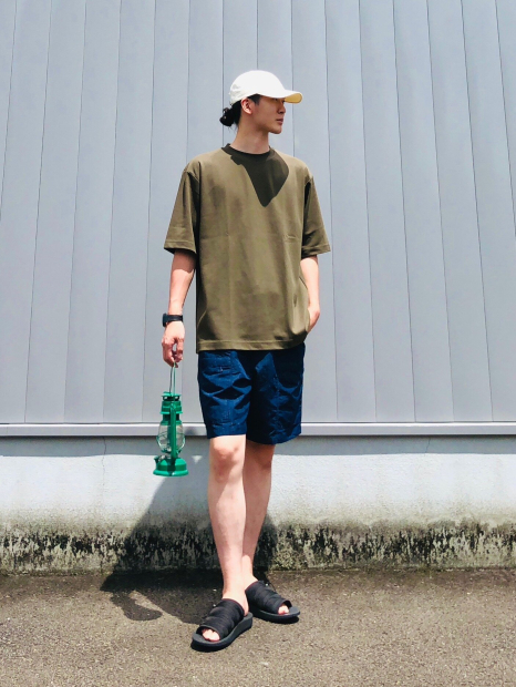 Легкие шорты UNIQLO с принтом 1159860269 (Синий M)