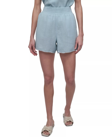 Жіночі шорти бавовняні DKNY 1159865565 (Блакитний L)