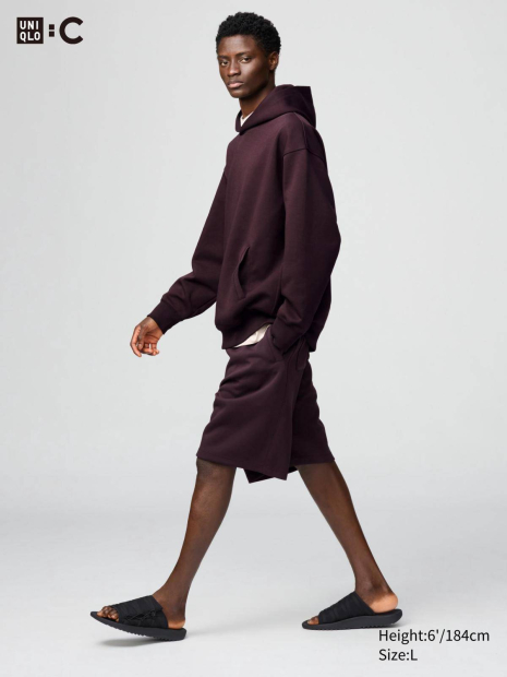 Широкие спортивные шорты UNIQLO 1159936952 (Коричневый L)