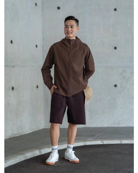 Широкие спортивные шорты UNIQLO 1159936952 (Коричневый L)