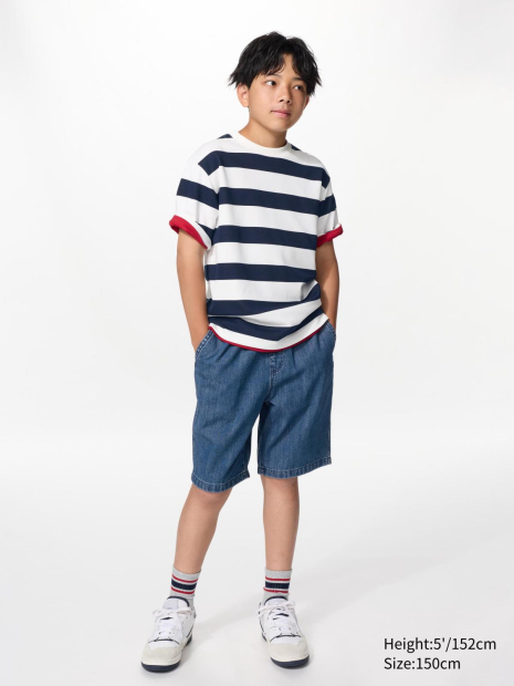 Дитячі шорти джинсові UNIQLO 1160632709 (Синій 11-12) на зріст 145-155 см