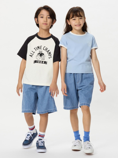 Дитячі шорти джинсові UNIQLO 1161017521 (Синій 11-12) на зріст 145-155 см