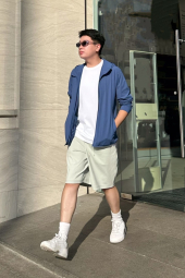 Мужские легкие шорты UNIQLO DRY-EX 1159842140 (Зеленый XL)