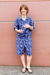 Легкие шорты Disney in Blue от UNIQLO с принтом 1159842260 (Синий S)