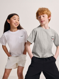 Детские джинсовые шорты UNIQLO 1159843085 (Белый 115-125)
