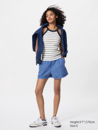 Женские джинсовые шорты UNIQLO с карманами 1159845063 (Голубой S)