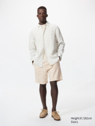 Легкие шорты из льняной смеси UNIQLO 1159846162 (Молочный XL)