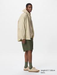 Эластичные мужские шорты UNIQLO с карманами 1159846807 (Оливковый L)