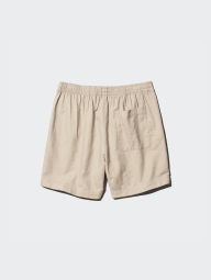 Лёгкие льняные мужские шорты UNIQLO 1159848380 (Бежевый XXL)