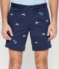 Мужские шорты Polo Ralph Lauren с вышивкой 1159849960 (Синий 42)