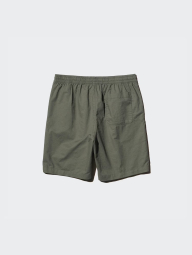 Лёгкие льняные мужские шорты UNIQLO 1159851390 (Оливковый L)