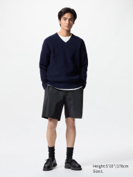 Еластичні чоловічі шорти UNIQLO з кишенями 1159851752 (Чорний XXL)