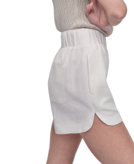 Женские шорты DKNY из смеси льна 1159854335 (Молочный XL)