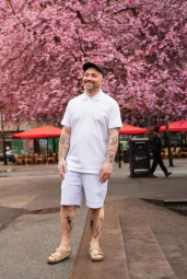 Легкі шорти UNIQLO DRY Stretch в смужку 1159854616 (Синій/Білий 3XL)