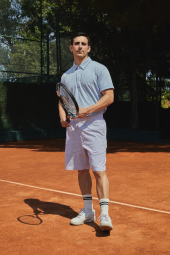 Легкі шорти UNIQLO DRY Stretch в смужку 1159854616 (Синій/Білий 3XL)