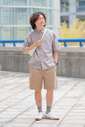 Легкі шорти із лляної суміші UNIQLO 1159854977 (Бежевий XXL)