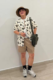 Легкі шорти із лляної суміші UNIQLO 1159854977 (Бежевий XXL)