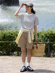 Легкі шорти із лляної суміші UNIQLO 1159854977 (Бежевий XXL)