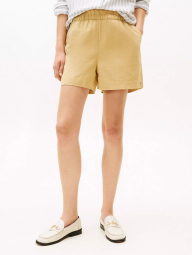 Женские шорты Tommy Hilfiger из смеси льна и хлопка 1159856072 (Бежевый S)
