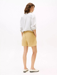 Женские шорты Tommy Hilfiger из смеси льна и хлопка 1159856072 (Бежевый S)