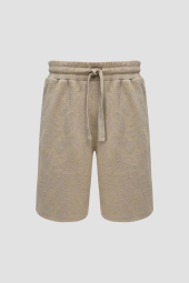 Мужские жаккардовые шорты GUESS 1159859533 (Бежевый M)