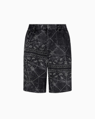 Чоловічі шорти Armani Exchange з принтом 1159859914 (Чорний 31)