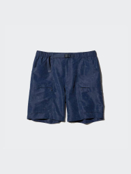 Легкие шорты UNIQLO с принтом 1159860269 (Синий M)