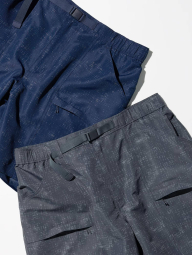 Легкие шорты UNIQLO с принтом 1159860269 (Синий M)