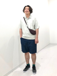 Легкие шорты UNIQLO с принтом 1159860269 (Синий M)