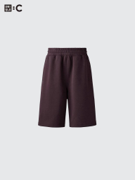 Широкие спортивные шорты UNIQLO 1159936254 (Коричневый M)