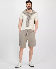 Мужские жаккардовые шорты GUESS 1159973756 (Бежевый S)