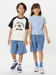 Дитячі шорти джинсові UNIQLO 1161017521 (Синій 11-12) на зріст 145-155 см