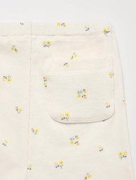 Детские штаны в рубчик UNIQLO леггинсы с принтом 1159859768 (Молочный 3-6М) на рост 55-65 см