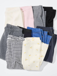 Детские штаны в рубчик UNIQLO леггинсы с принтом 1159859768 (Молочный 3-6М) на рост 55-65 см