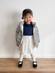 Детские штаны в рубчик UNIQLO леггинсы с принтом 1159859768 (Молочный 3-6М) на рост 55-65 см