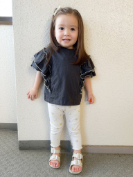 Детские штаны в рубчик UNIQLO леггинсы с принтом 1159859768 (Молочный 3-6М) на рост 55-65 см