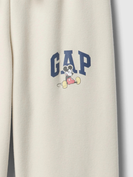 Детские штаны Disney GAP джоггеры на флисе 1159844442 (Молочный 2)