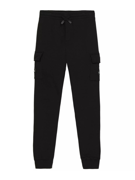 Спортивні штани Calvin Klein карго джоггери на флісі 1159846385 (Чорний M)