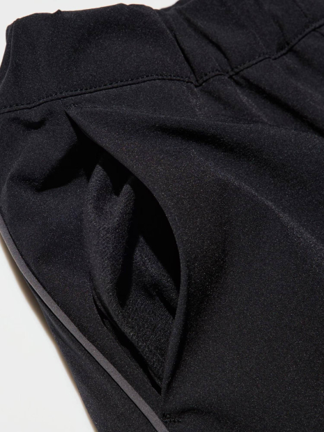 Теплые спортивные штаны UNIQLO джоггеры на флисе 1159858286 (Черный 13) на рост 155-165 см