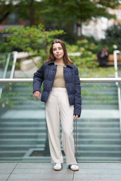 Широкі штани UNIQLO 1159839843 (Молочний XL)