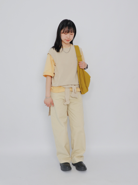 Стильные женские брюки UNIQLO 1159841679 (Бежевый 29)