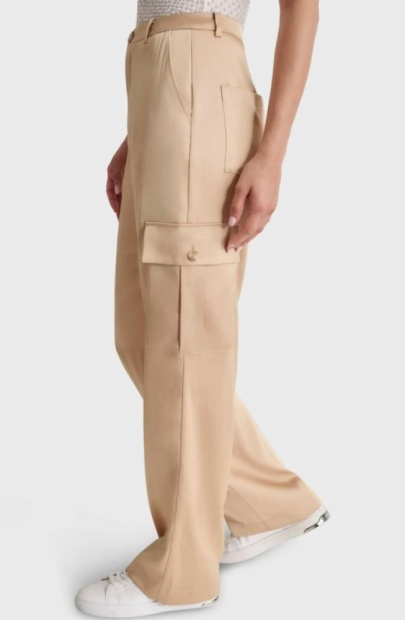Женские гладкие брюки-карго DKNY Jeans 1159842656 (Бежевый 16)