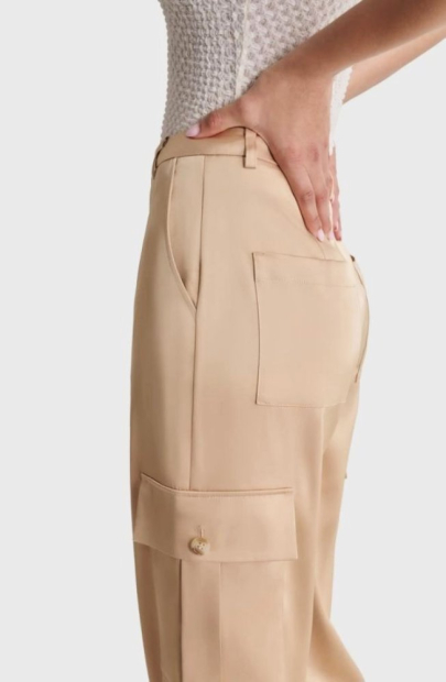 Женские гладкие брюки-карго DKNY Jeans 1159842656 (Бежевый 16)
