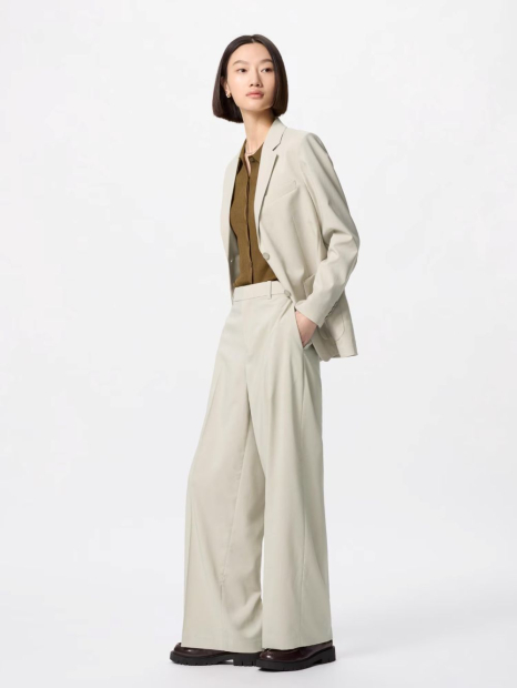 Широкие брюки AirSense UNIQLO 1159843974 (Бежевый XS)