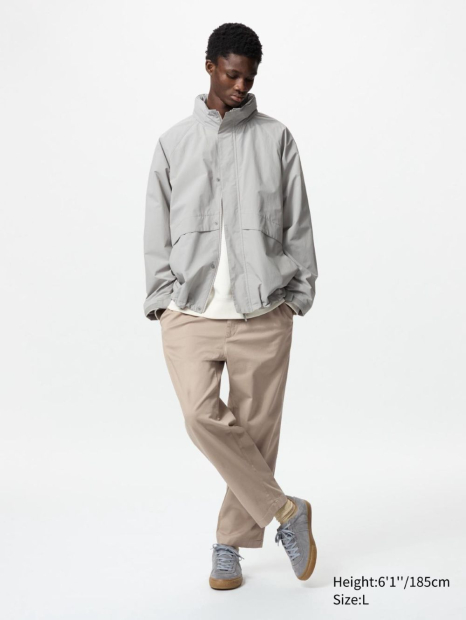 Стильные штаны UNIQLO 1159843982 (Бежевый 3XL)