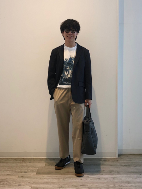 Стильные штаны UNIQLO 1159843982 (Бежевый 3XL)