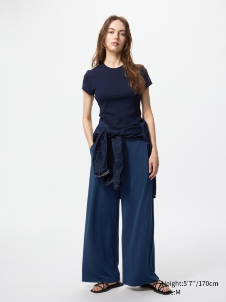 Стильні жіночі штани UNIQLO 1159847213 (Синій M)