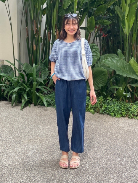 Бавовняні короткі штани UNIQLO 1159847233 (Синій L)