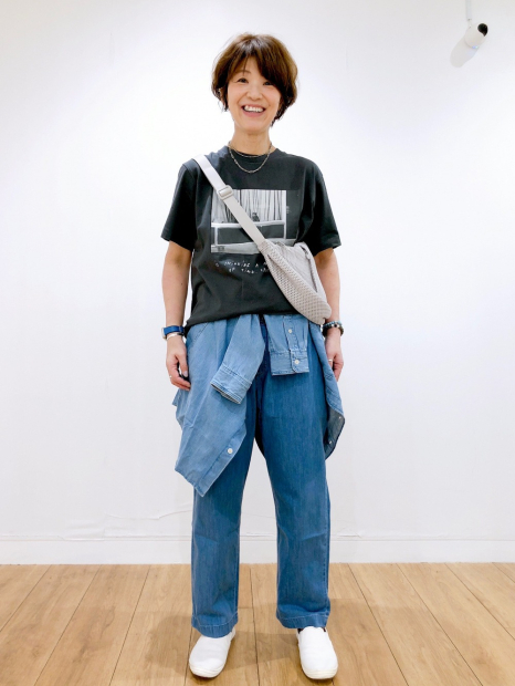 Бавовняні укорочені штани UNIQLO 1159847236 (Блакитний M)