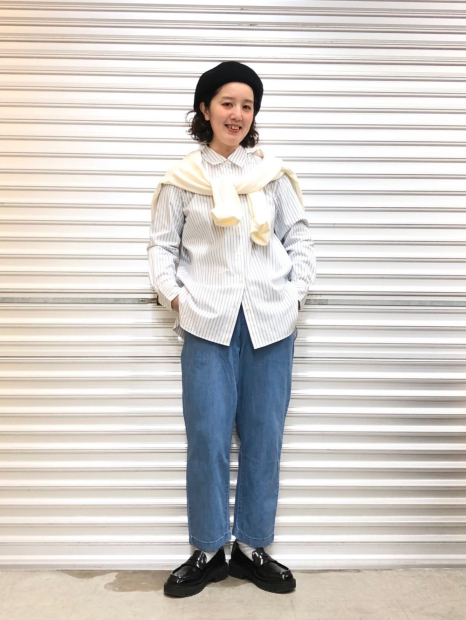 Бавовняні укорочені штани UNIQLO 1159847236 (Блакитний M)